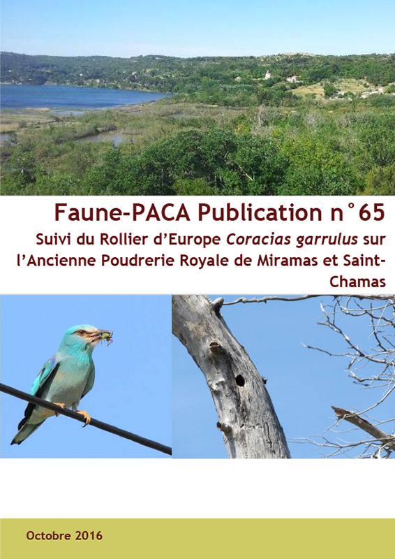 Faune-Paca Publication n°65 : Suivi du Rollier d’Europe Coracias garrulus sur l’Ancienne Poudrerie Royale de Miramas et Saint- Chamas