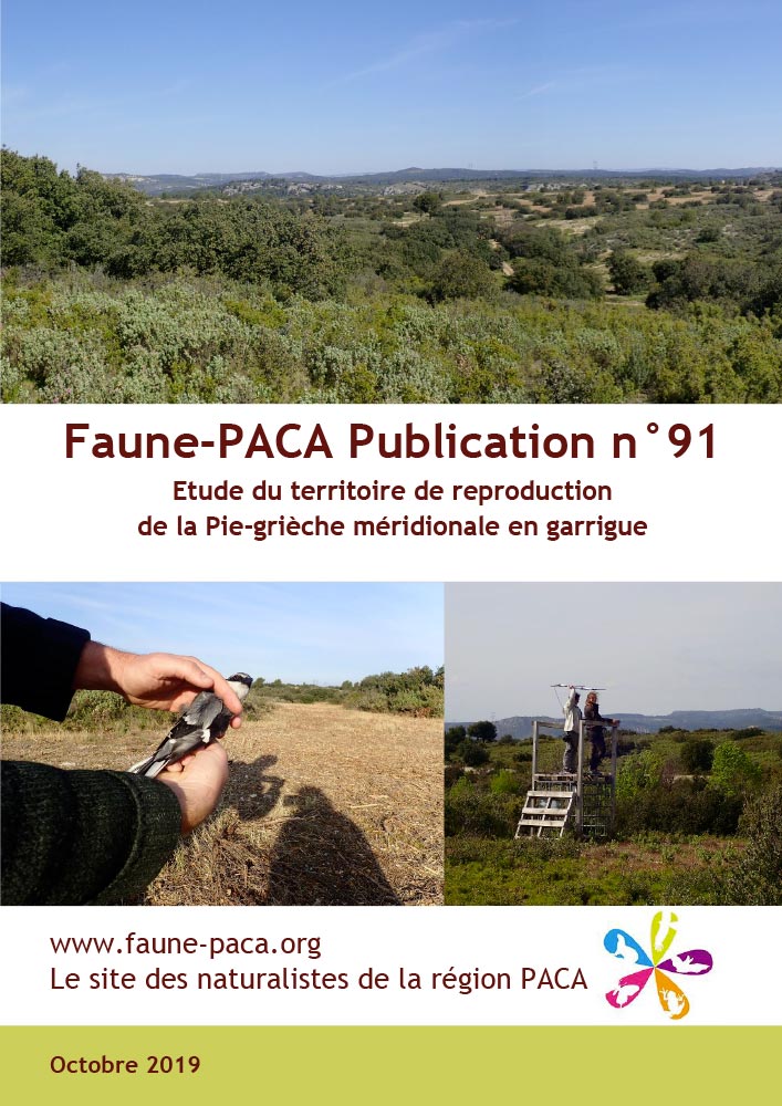 Faune-PACA Publication n°91 : Étude du territoire de reproduction de la Pie-grièche méridionale en garrigue Octobre