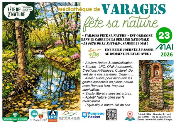 Affiche Fête de la Nature à Varages