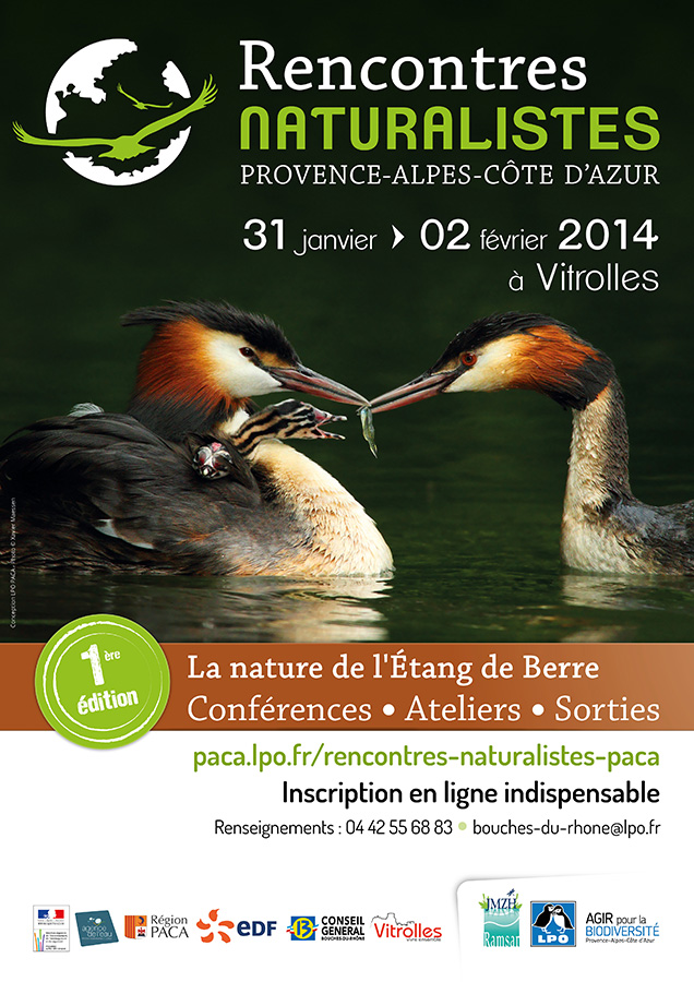 Affiche des rencontres naturalistes de Provence-Alpes-Côte d'Azur
