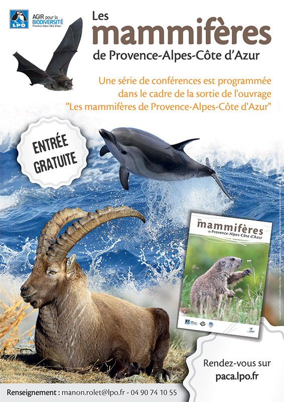 Conférences sur les mammifères de Provence-Alpes-Côte d'Azur