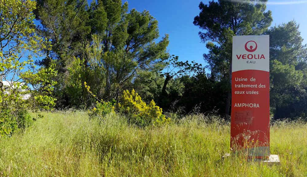 Site de la station de traitement des eaux usées d'Amphora à La Garde © Marion Fouchard