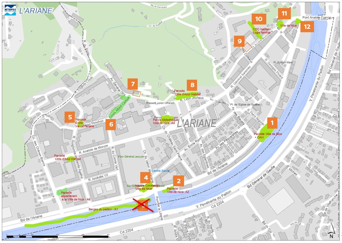 Cartographie parcelles visitées (document de travail) © Chloé Piccinin