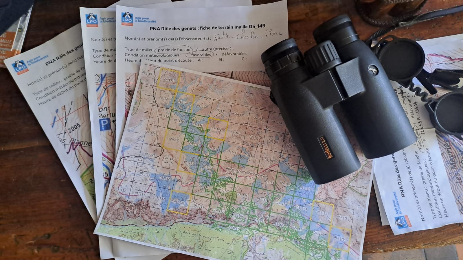 Mailles à prospecter © Justin Chamberlin