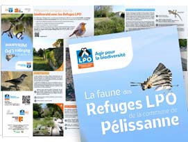 Carte de découverte sur les Refuges LPO de Pélissanne