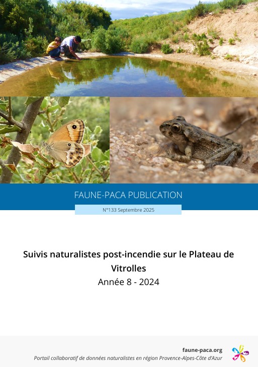 8ème année de suivi naturaliste post-incendie sur le Plateau de  Vitrolles