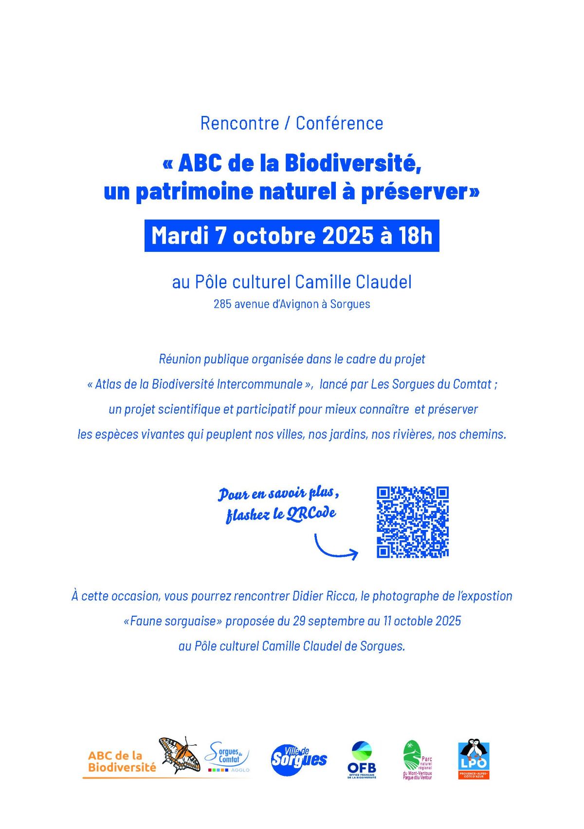 Rencontre / Conférence « ABC de la Biodiversité, un patrimoine naturel à préserver »