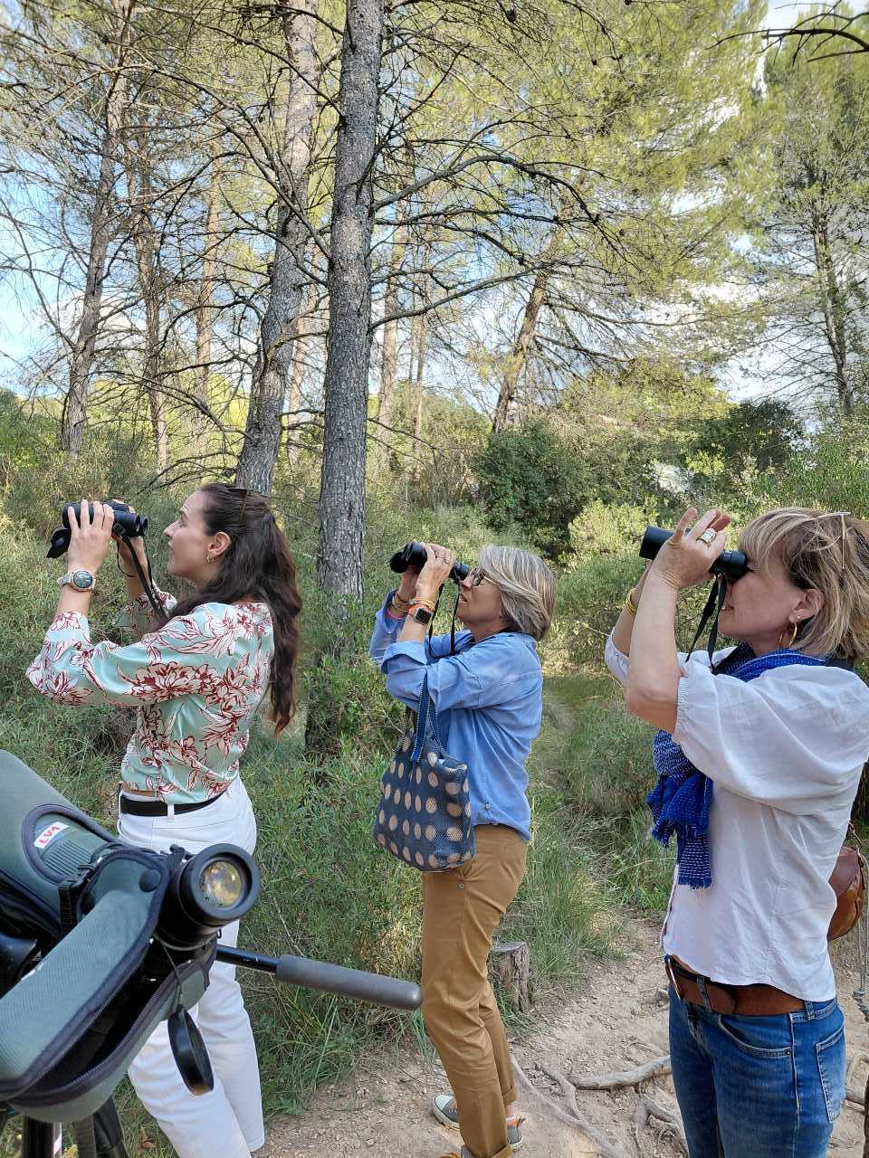 Participants en observation sur le terrain