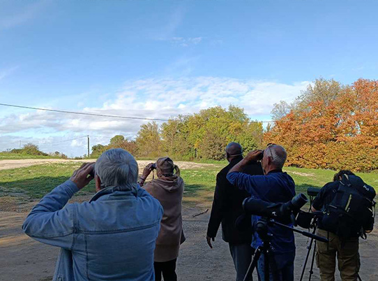 Élus en observation sur le terrain ©Fanny Peger
