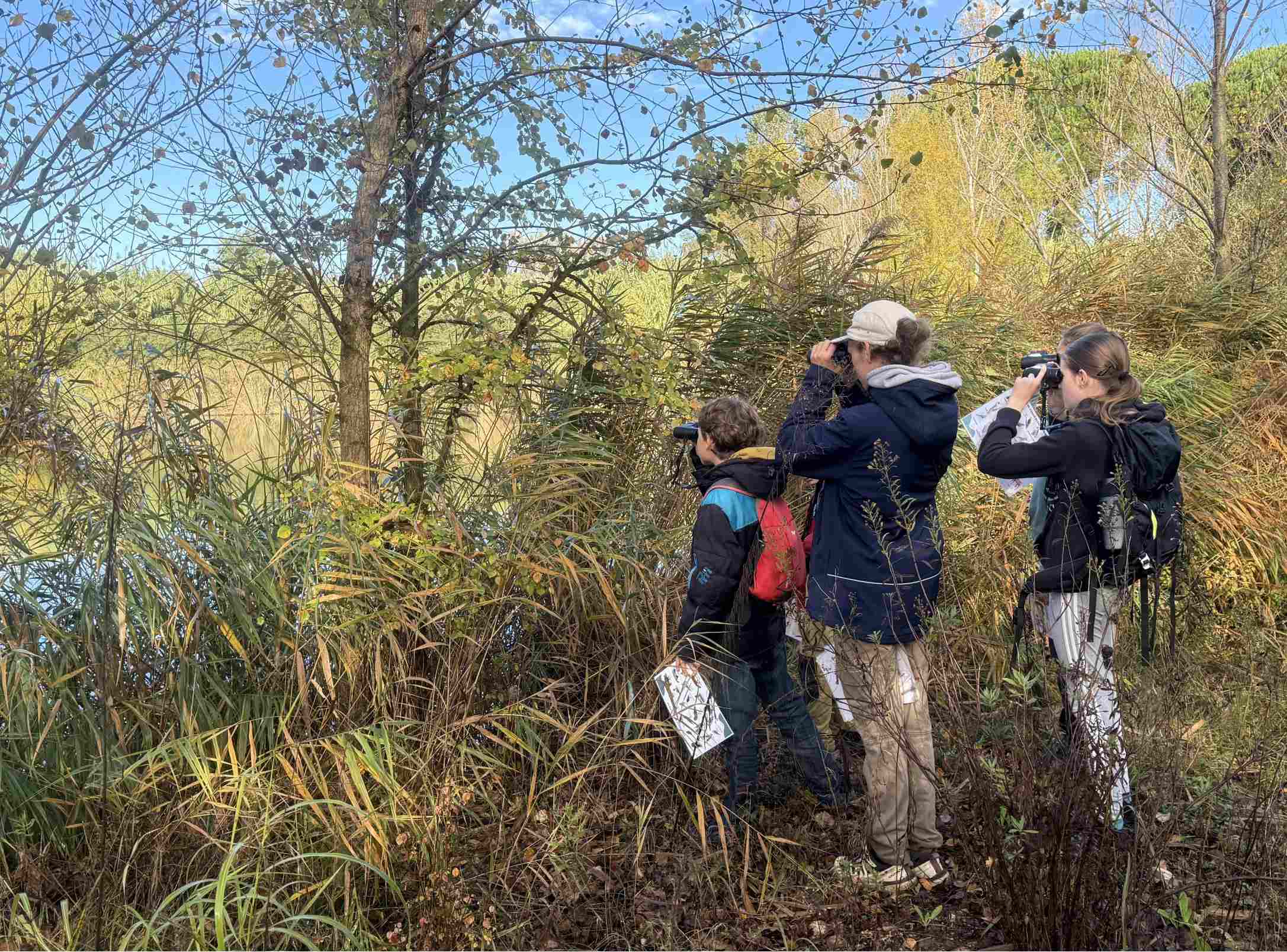 Observation aux étangs de Sauvebonne © Sarah Bagnis