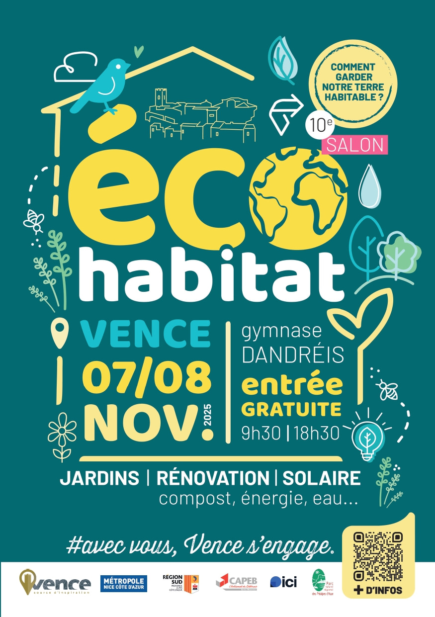 Affiche salon éco-habitat Vence