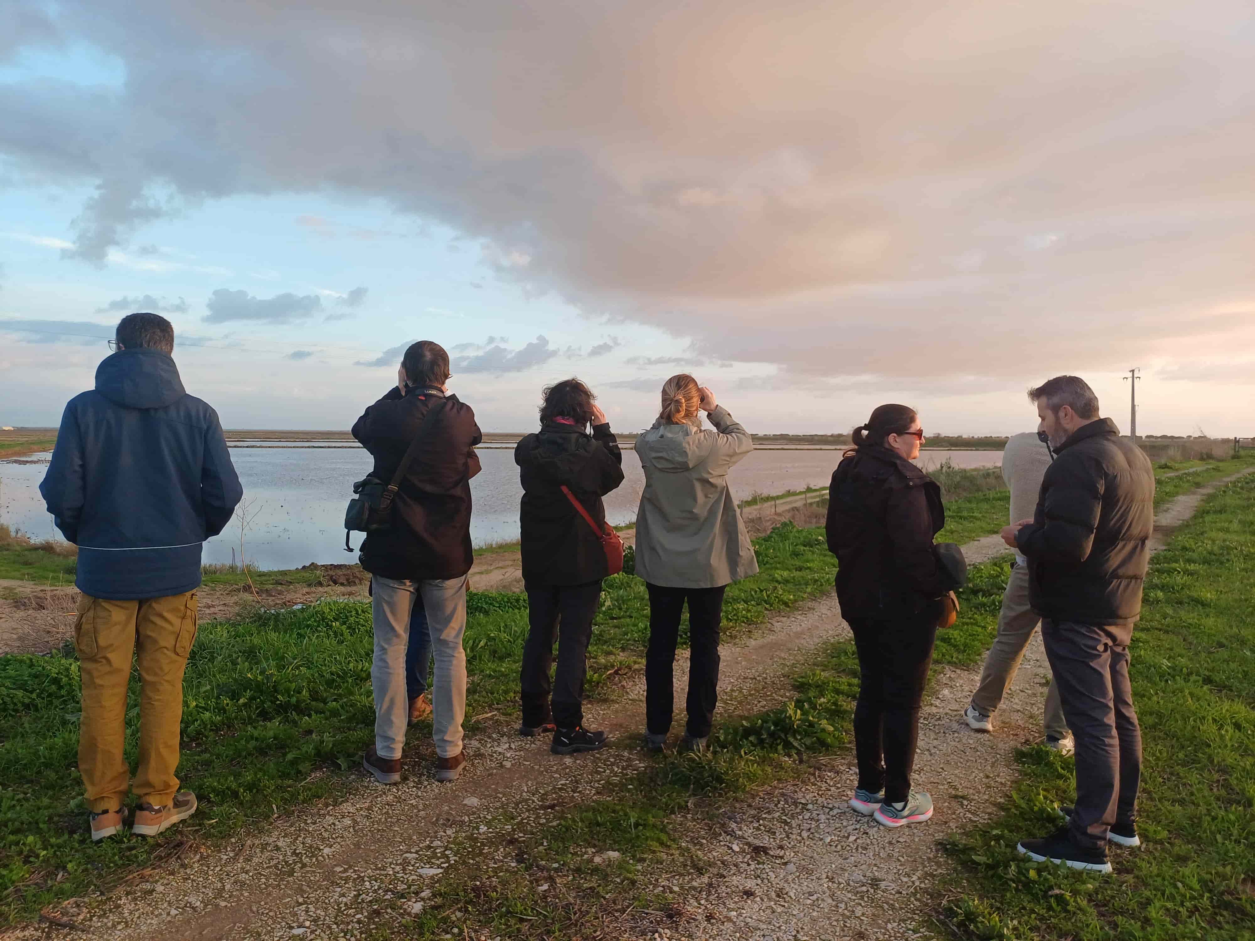 visite terrain embouchure du Tage LPO PACA