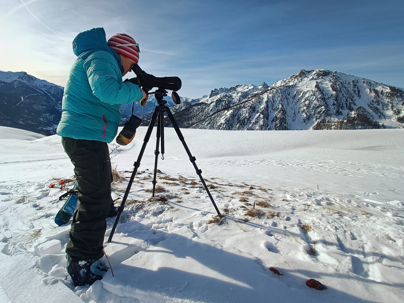 Suivi traces de ski © Stewart Miller
