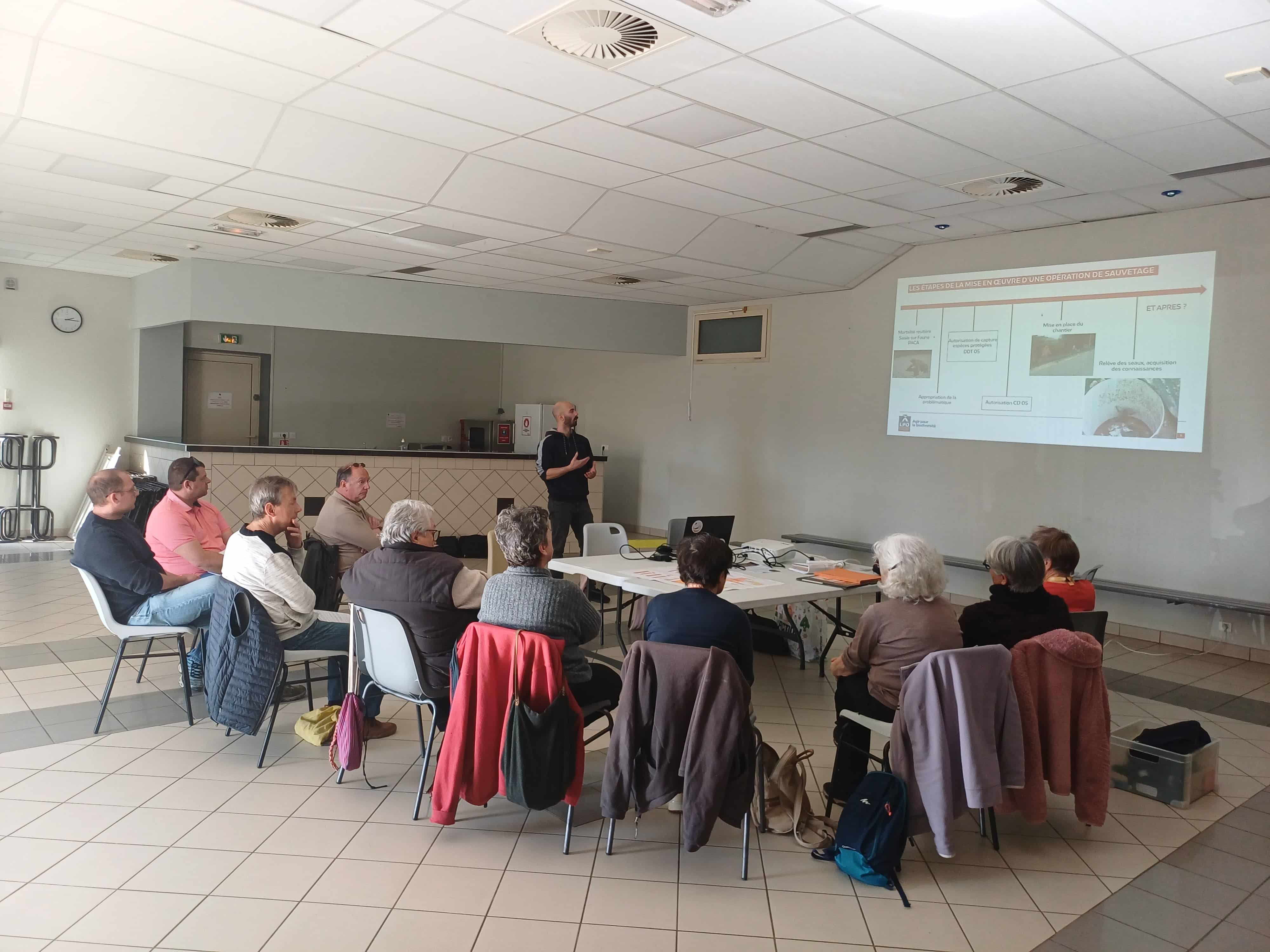 Présentation chantier crapauducs © LPO PACA