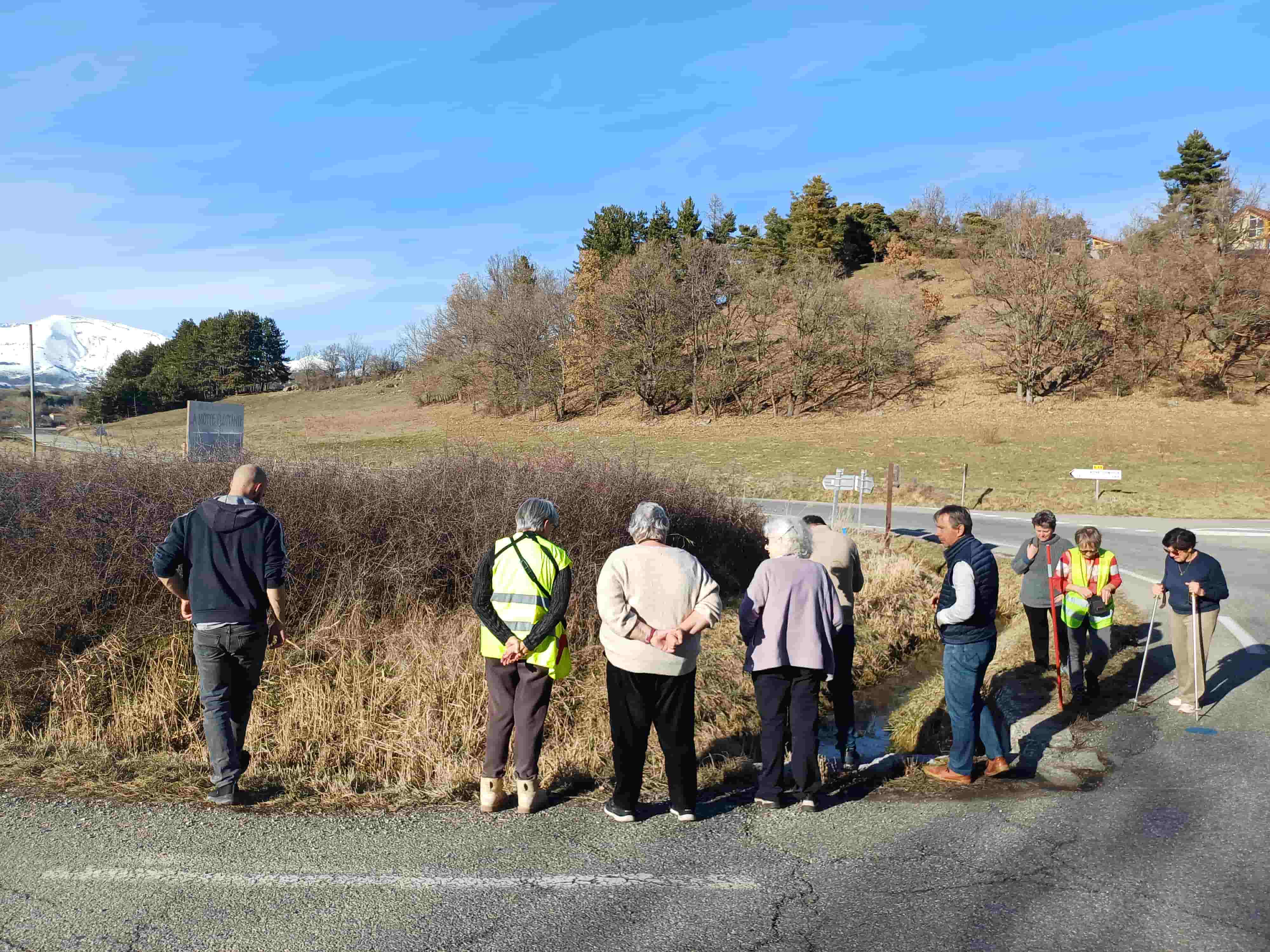 Visite de terrain mortalité amphibien © LPO PACA