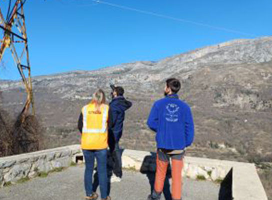 Journée terrain pour cartographier les lignes