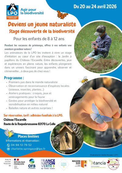 Stage jeunes naturalistes Escarelle