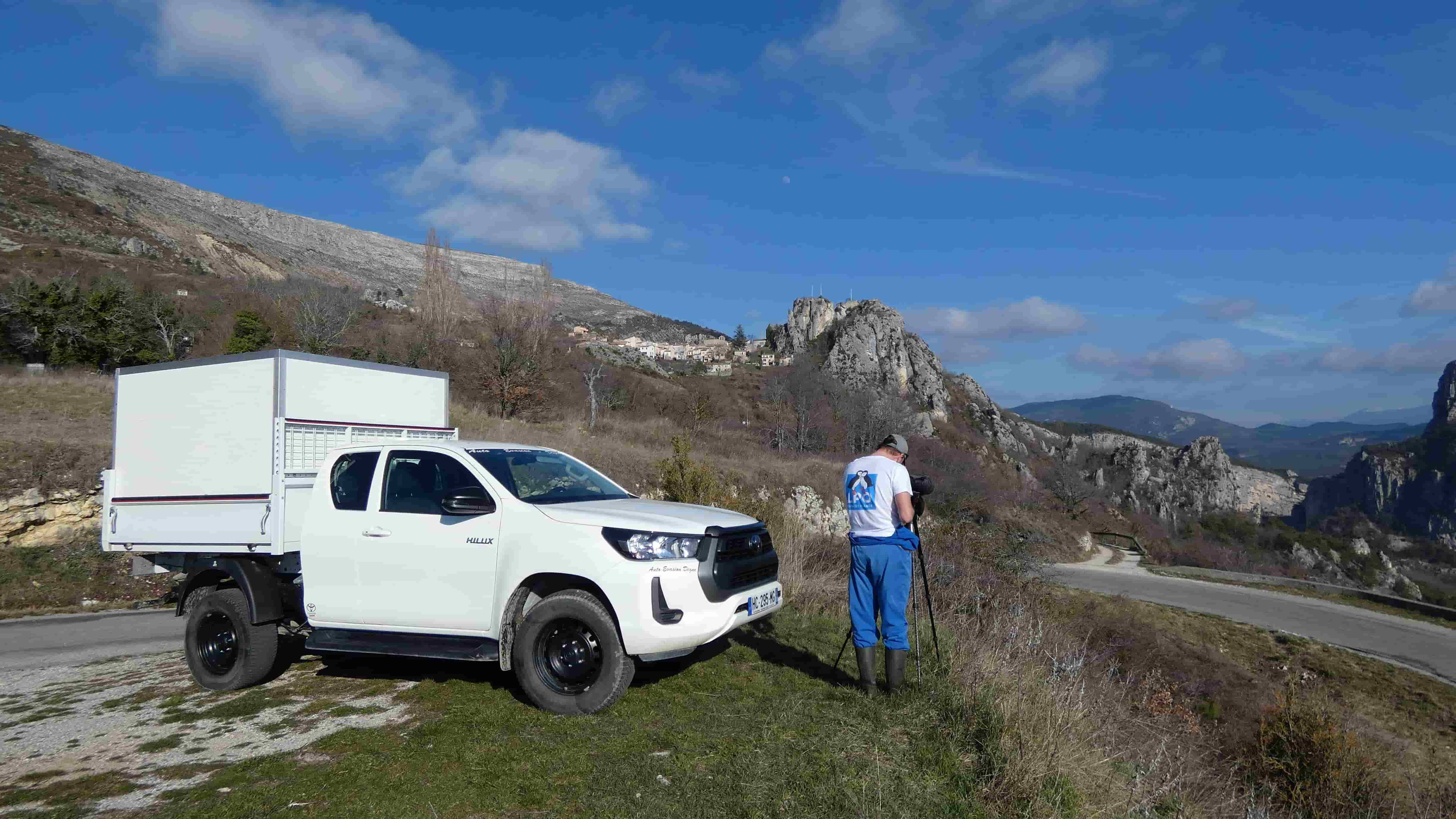 véhicule pour la collecte chez les éleveurs © LPO PACA