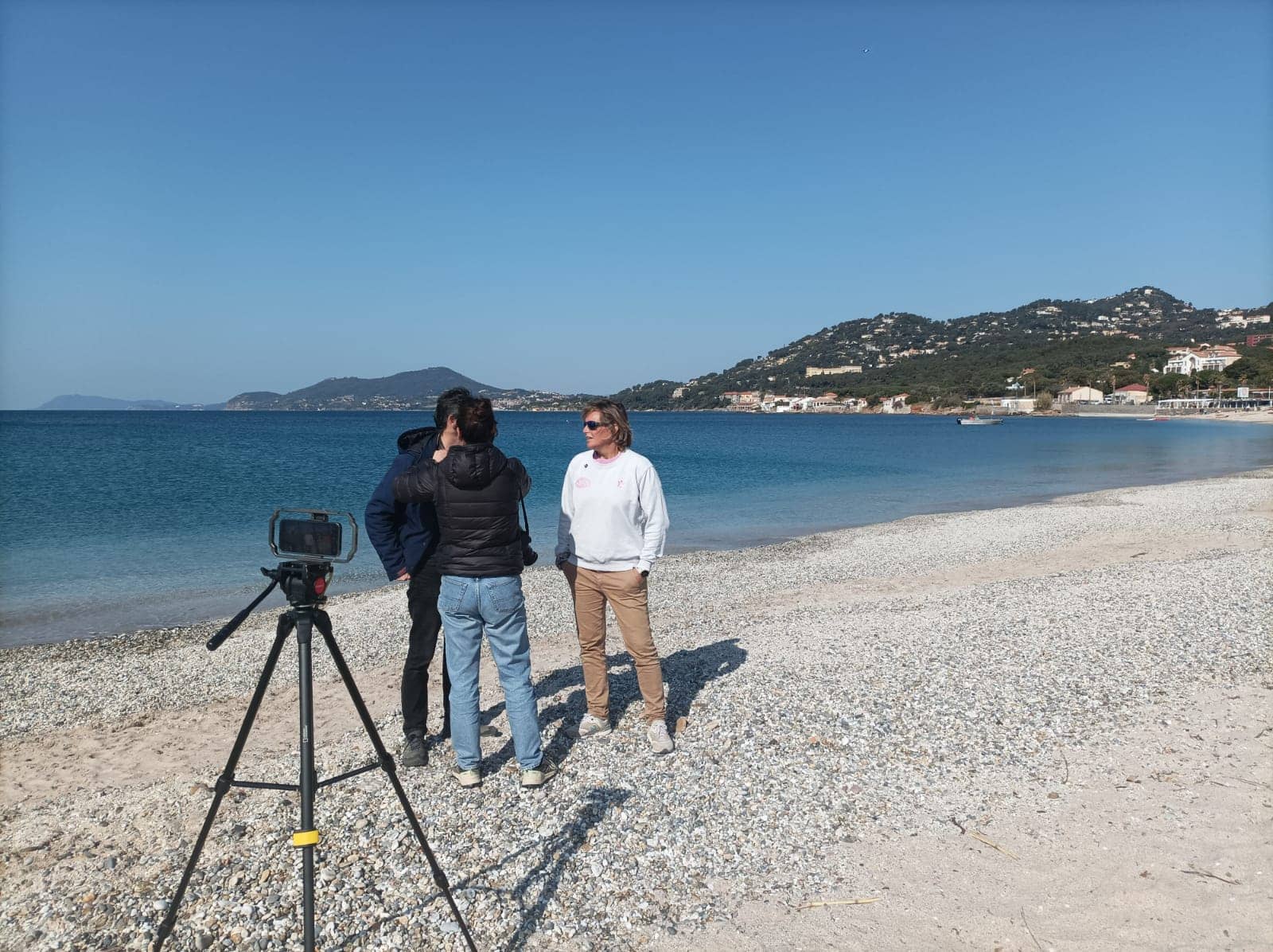 Tournage Ariane Imbert et Norbert Chardon © Chloé Piccinin