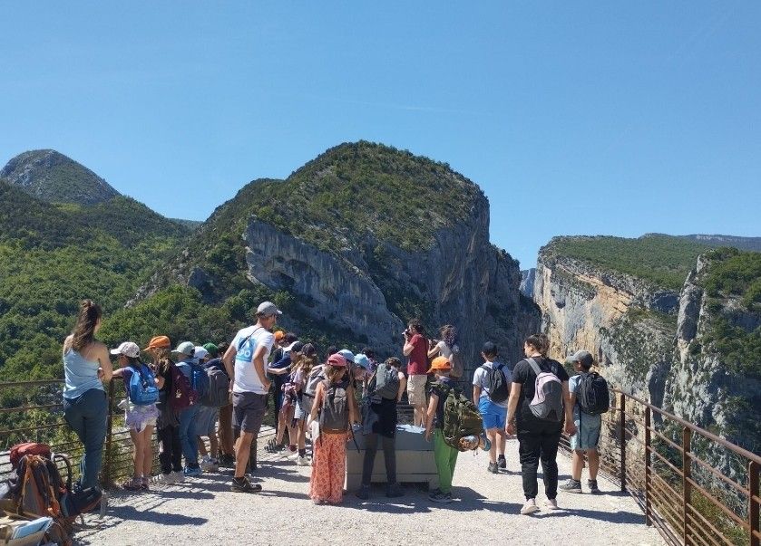 observation des nids de vautours fauve au point sublime