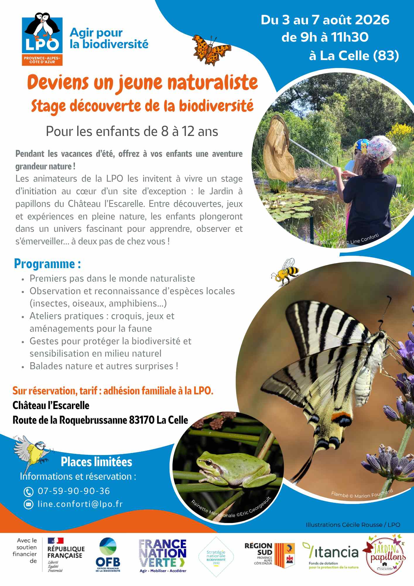 Affiche stage jeunes naturalistes
