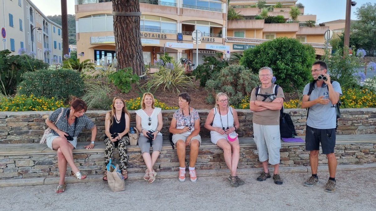 Photo de groupe lors de la visite © LPO PACA