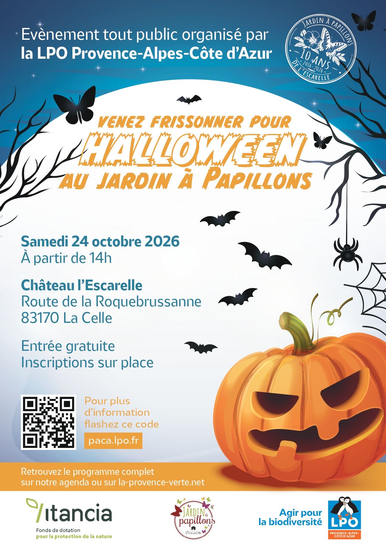 Affiche Halloween - LPO PACA