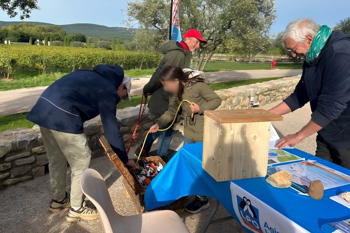 Récompense du jeu de piste autour des rapaces lors d'Halloween au Château l'Escarelle © LPO PACA - Emma DEMEAUX