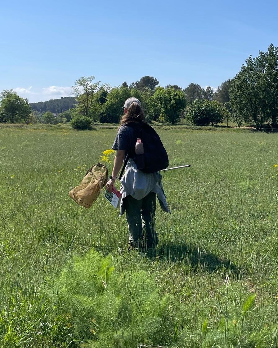 Leslie BONNERONT pendant son service civique © LPO PACA