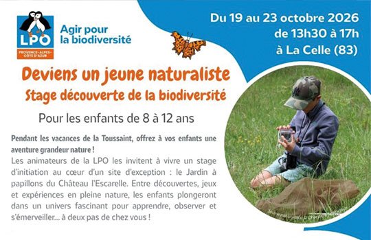 Affiche de stage LPO PACA