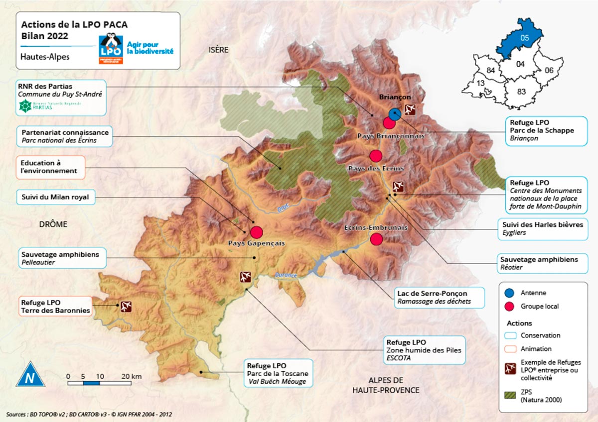 Les actions de la LPO PACA dans les Hautes-Alpes