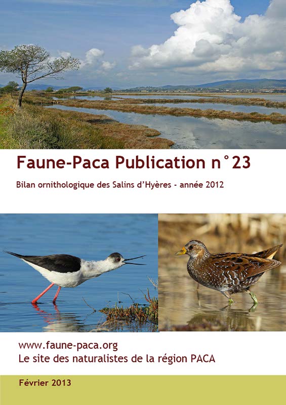 Faune-Paca Publication n°23 : Bilan ornithologique des Salins d'Hyères - année 2012