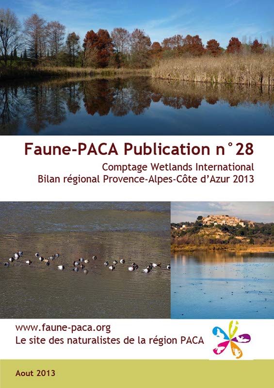 Faune-PACA Publication n°28 : Comptage Wetlands International Bilan régional Provence-Alpes-Côte d’Azur 2013