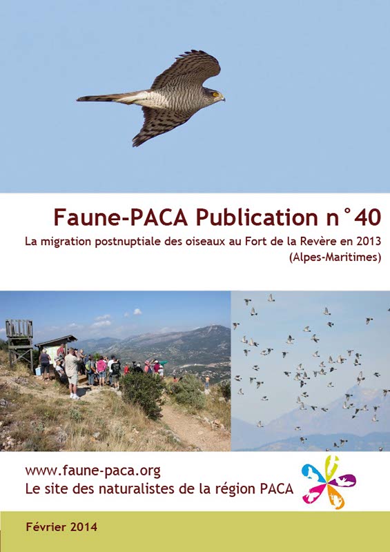 Faune-PACA Publication n°40 : La migration postnuptiale des oiseaux au Fort de la Revère en 2013 (Alpes-Maritimes)