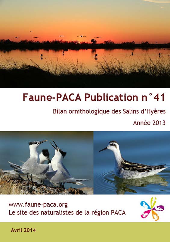 Faune-PACA Publication n°41 : Bilan ornithologique des Salins d’Hyères Année 2013