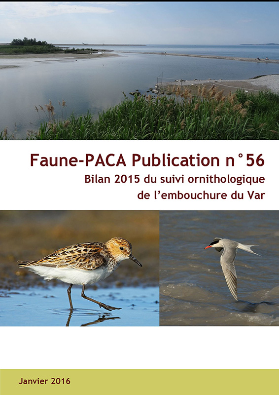 Faune-Paca Publication n°56 : Bilan 2015 du suivi ornithologique de l’embouchure du Var