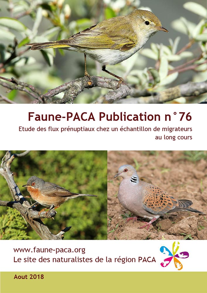 Faune-Paca Publication n°76 : Etude des flux prénuptiaux chez un échantillon de migrateurs au long cours