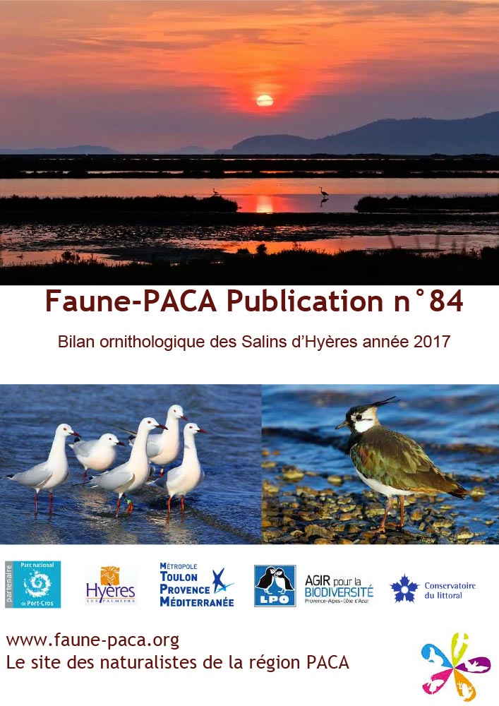Faune-PACA Publication n°84 : Bilan ornithologique des Salins d'Hyères année 2017