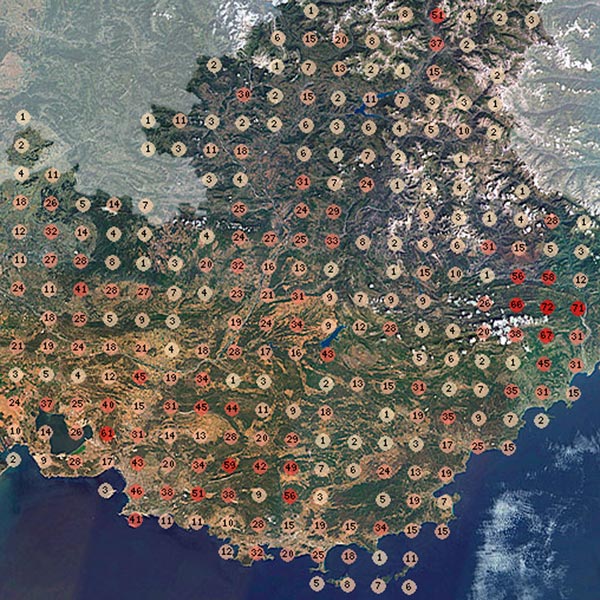 Carte de répartition